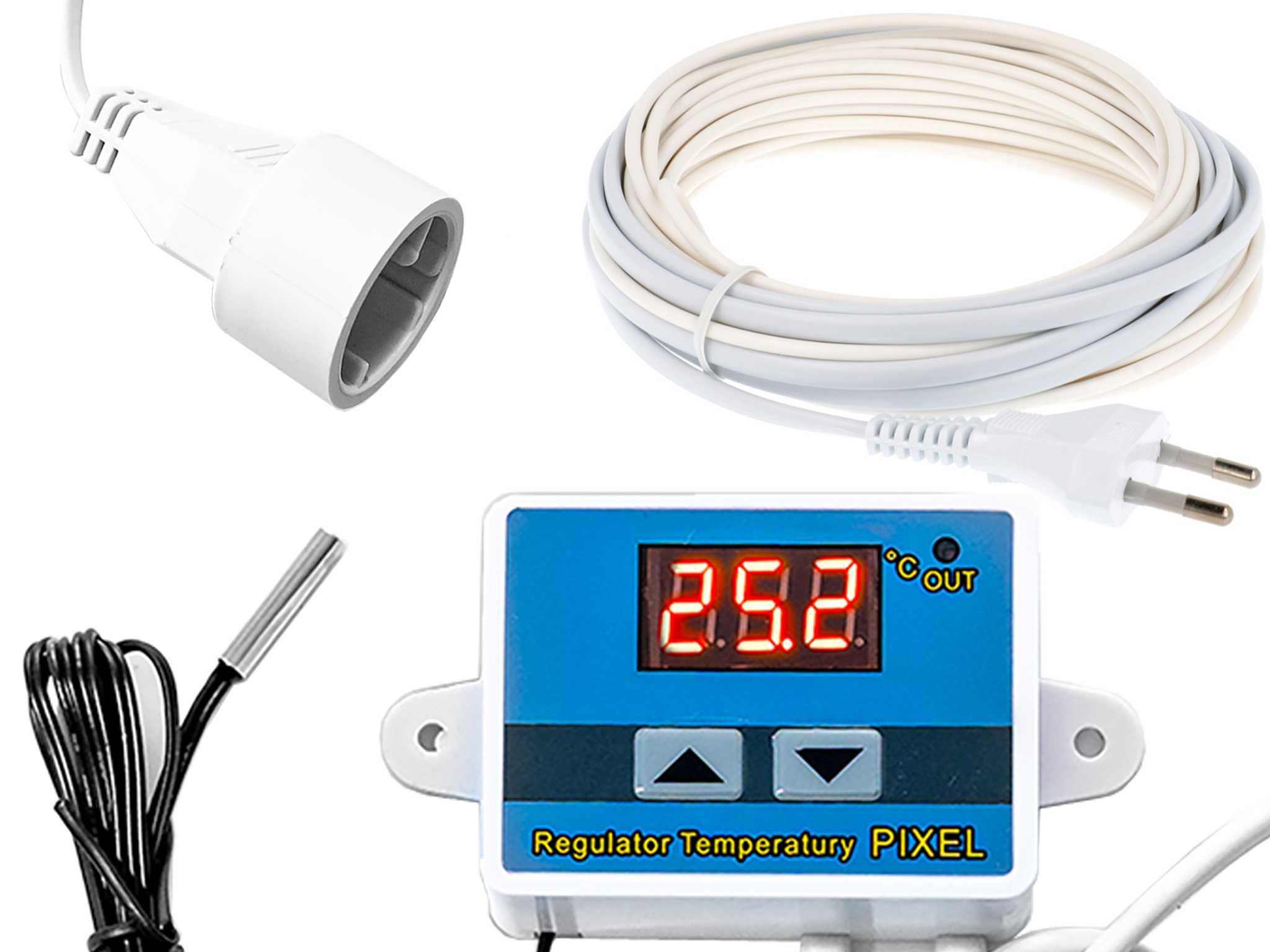 REGULATOR Temperatury PIXEL + Przewód grzewczy 100W 12m Kabel Grzejny