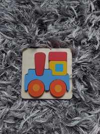 Układanka puzzle lokomotywa playtive junior