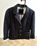 Massimo Dutti Pikowana Kurtka jak Marynarka Coated Granatowa M