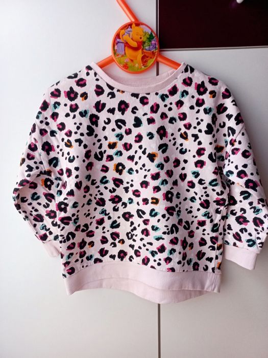 Next 2pack rozsuwana bluza kaptur kwiaty 104 bluzy panterka