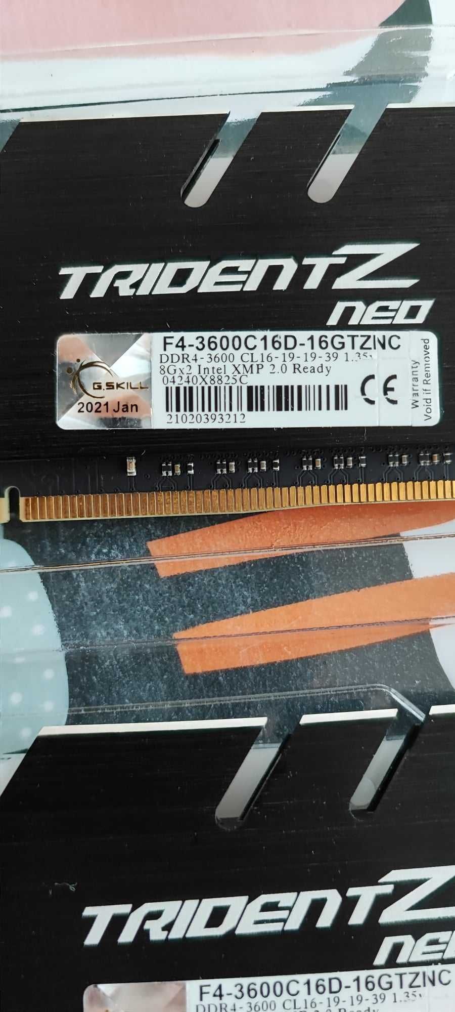 Pamięć RAM G.SKILL TridentZ NEO 16GB (2X8) DDR4 3600MHz CL16