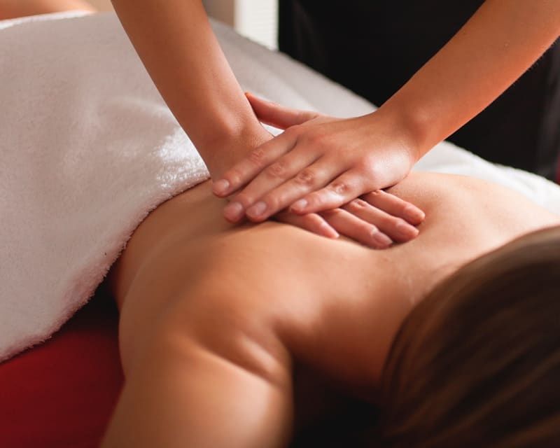 Massagem de relaxamento .