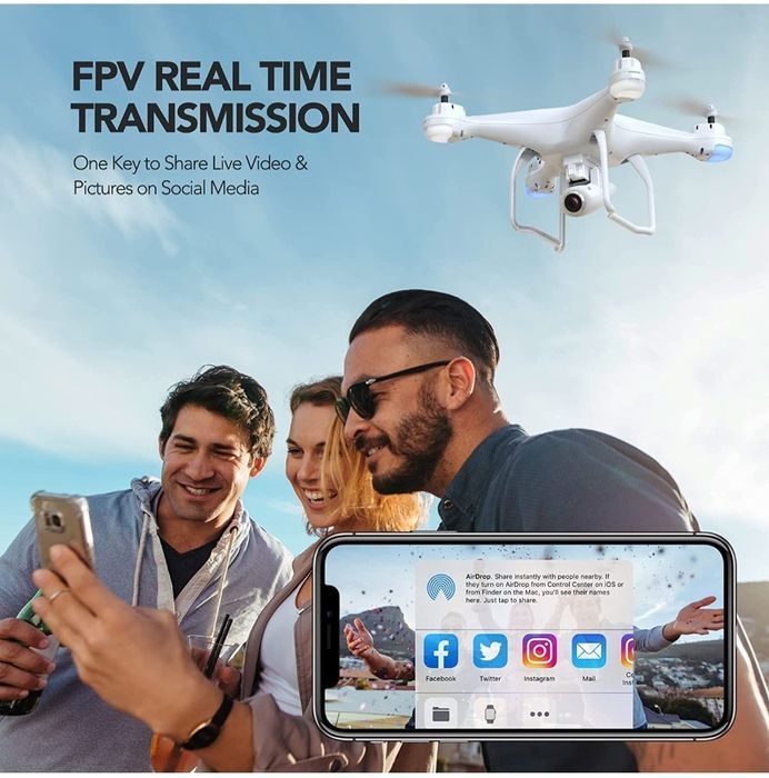 1 Drone Potensic T25 (câmara HD 2K) usado
