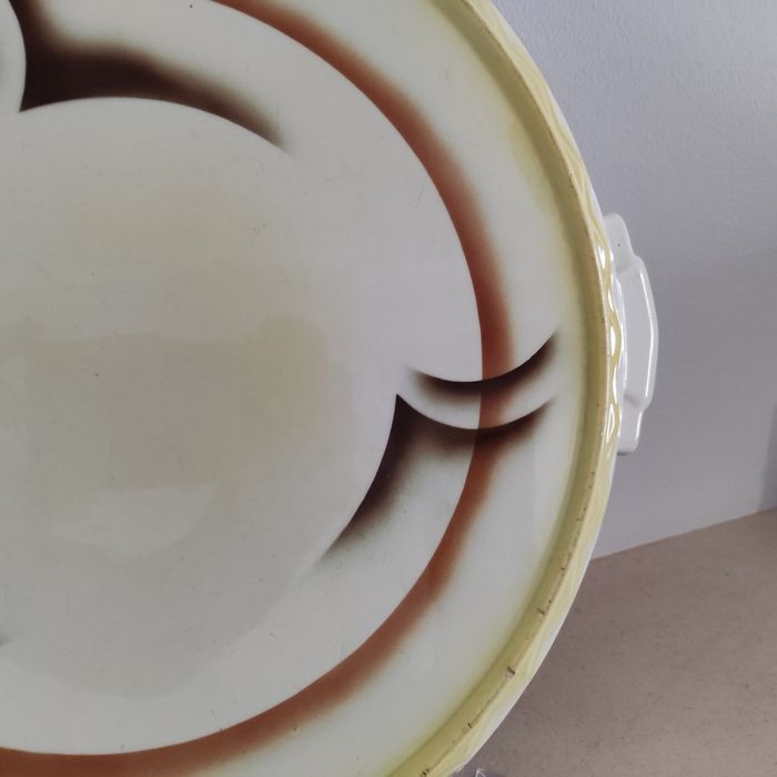 Grande Prato de bolos Art Deco "Bahuhaus" vintage