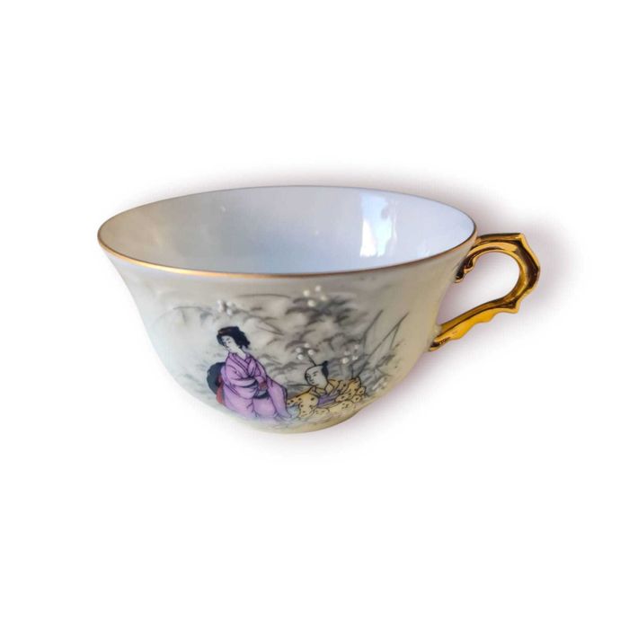 Chávena Vista Alegre Portugal – Porcelana pintada à mão
