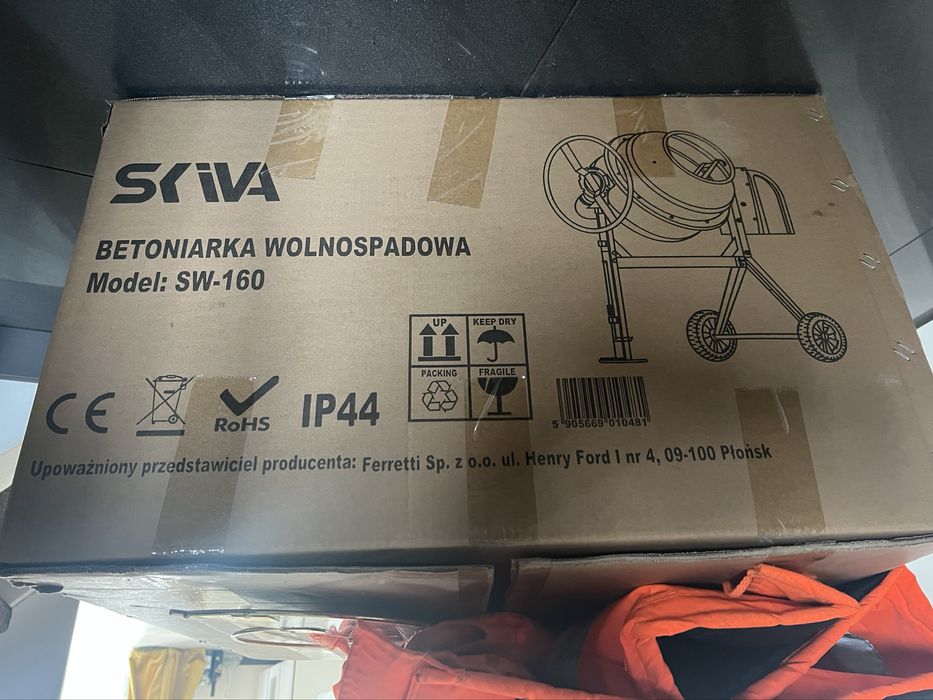 Betoniarka wolnospadowa SKIVA model SW-160