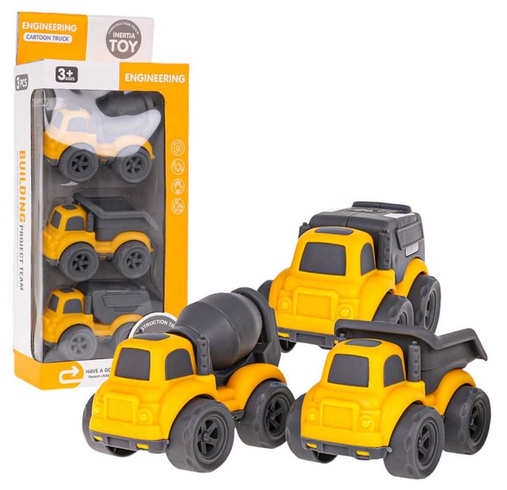 Zestaw Trzech Pojazdów Budowlanych ZAU.6815-3