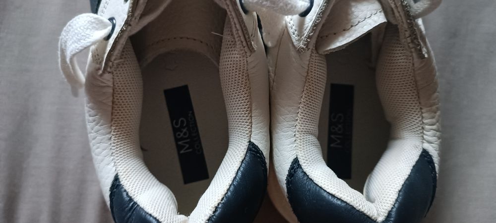 Макасины M&S, слипоны кожаные 38р.
