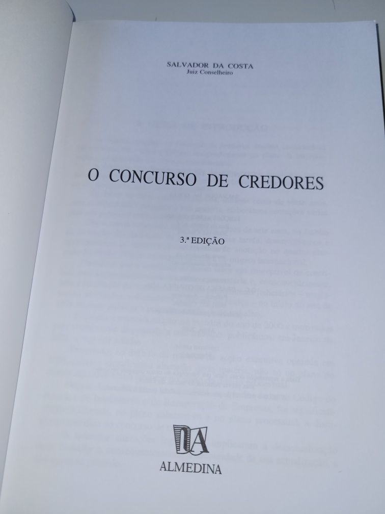 O Concurso de Credores, Salvador da Costa