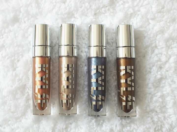 Подарунковий набір косметики Кайлі синій, Набір тіней для очей