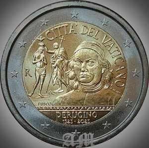 VATICANO - 2€ V centenário da Morte de Pietro Perugino 2023