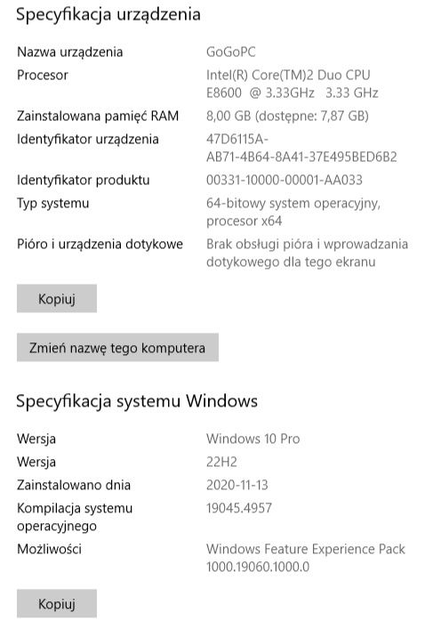 Komputer typu Tower Dell Optiplex 780