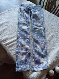 Spodnie używane - Tally Weijl w kwiaty -  rozmiar 34
#tallyweijl
