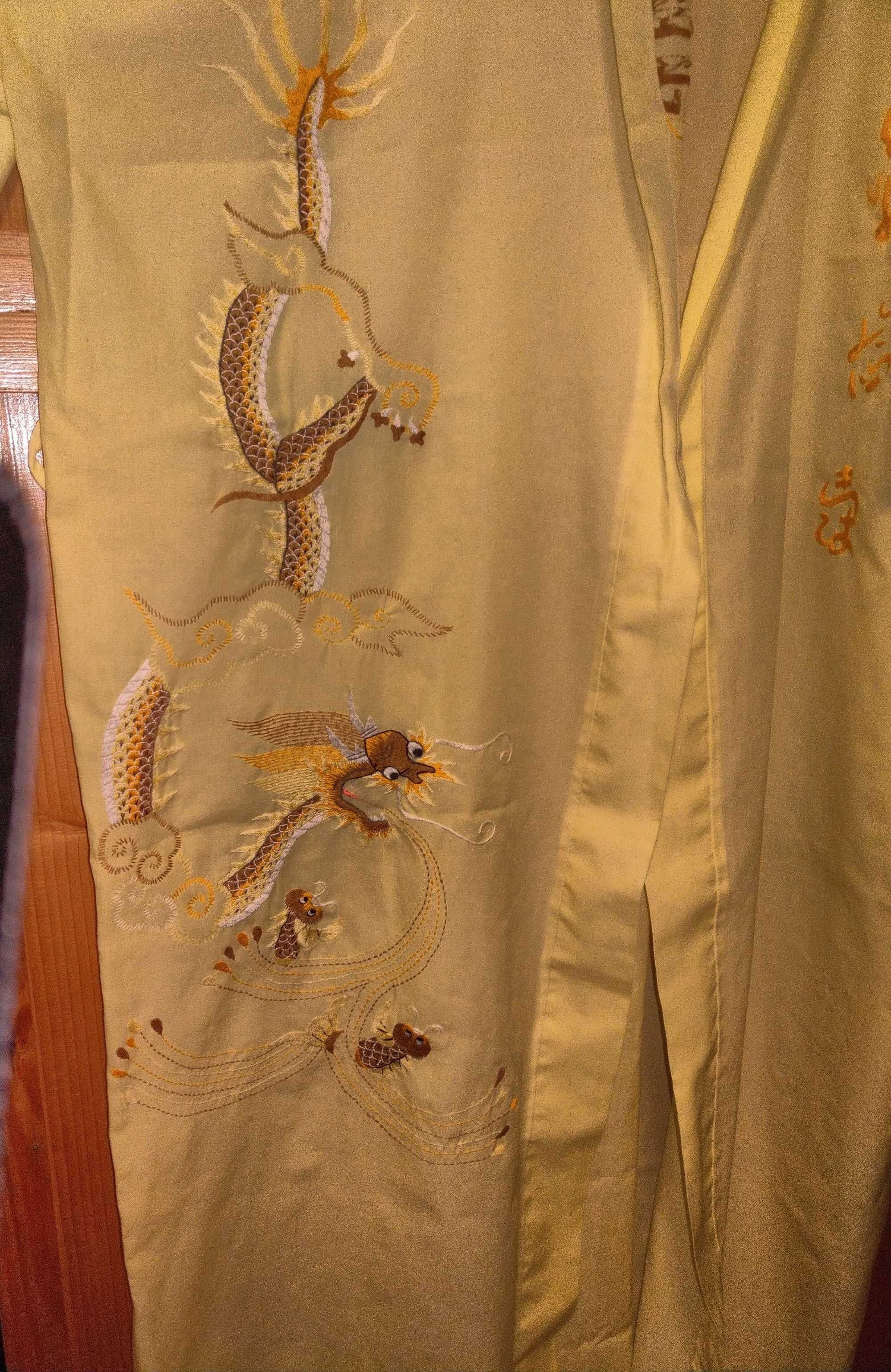 Żółte kimono narzuta sukienka nowy M L XL XXL XXXL ma 50 lat wysyłka