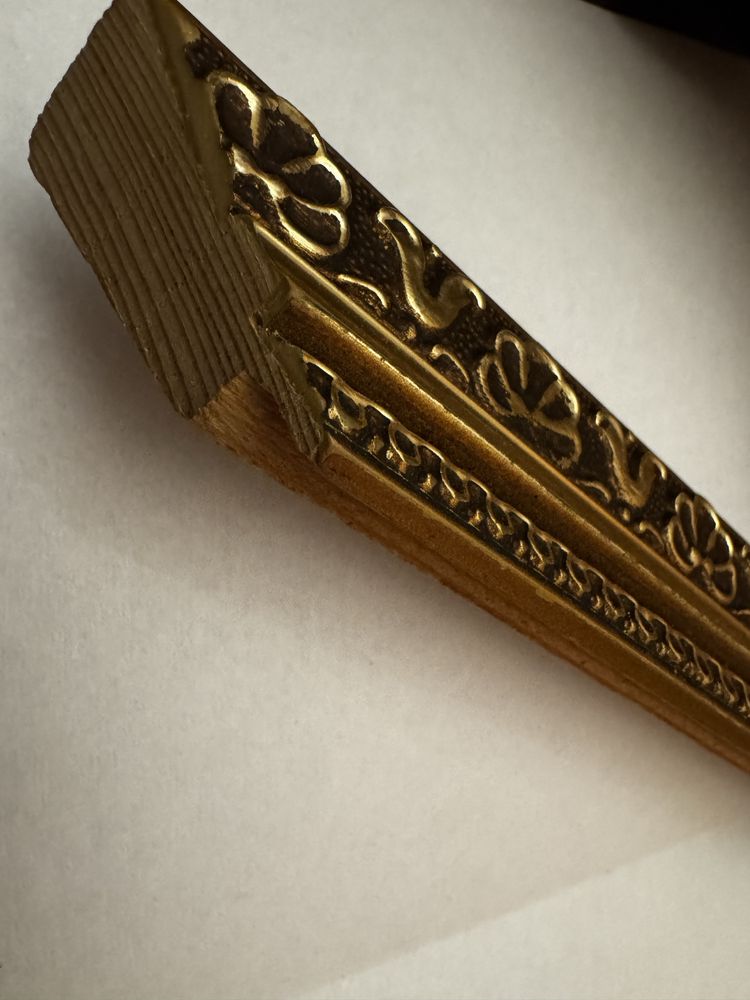Japońskie żurawie - obrazek 3D w złotej ramie