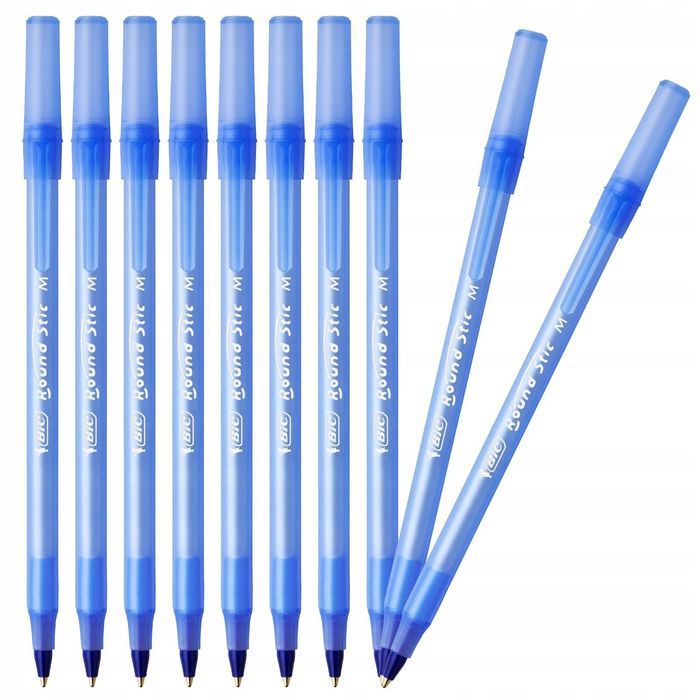10 x Długopis niebieski BIC Round Stic Classic, 1 mm