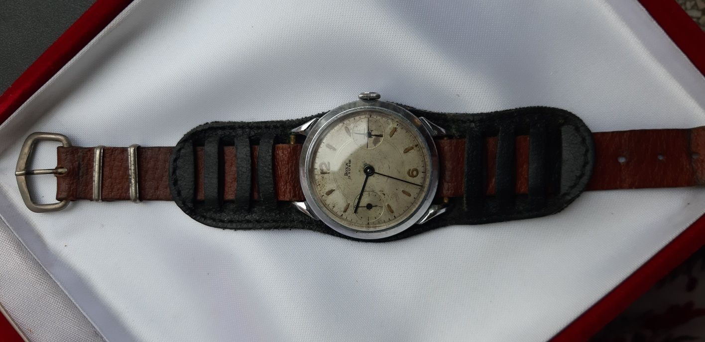 Doxa pasówka piękny zegarek masywny zabytkowy vintage unikat antyk