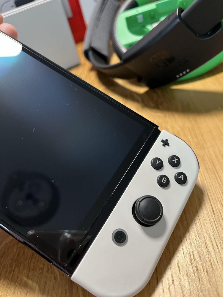 Nintendo Switch OLED - unikalny, kompletny zestaw z grami+akcesoriami