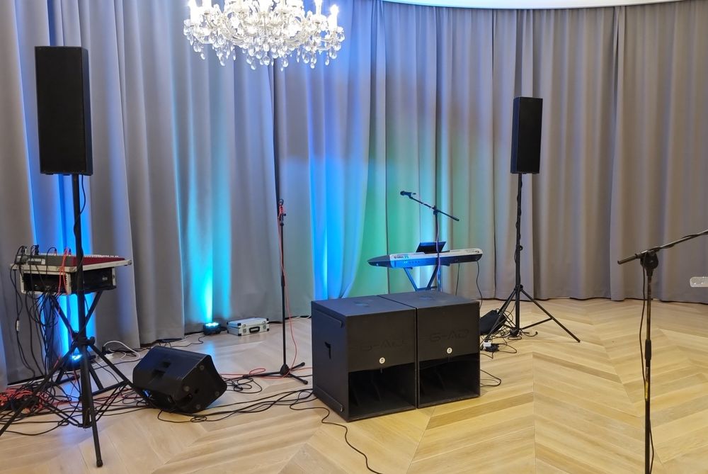Wynajem nagłośnienia oświetlenia DJ Zespół