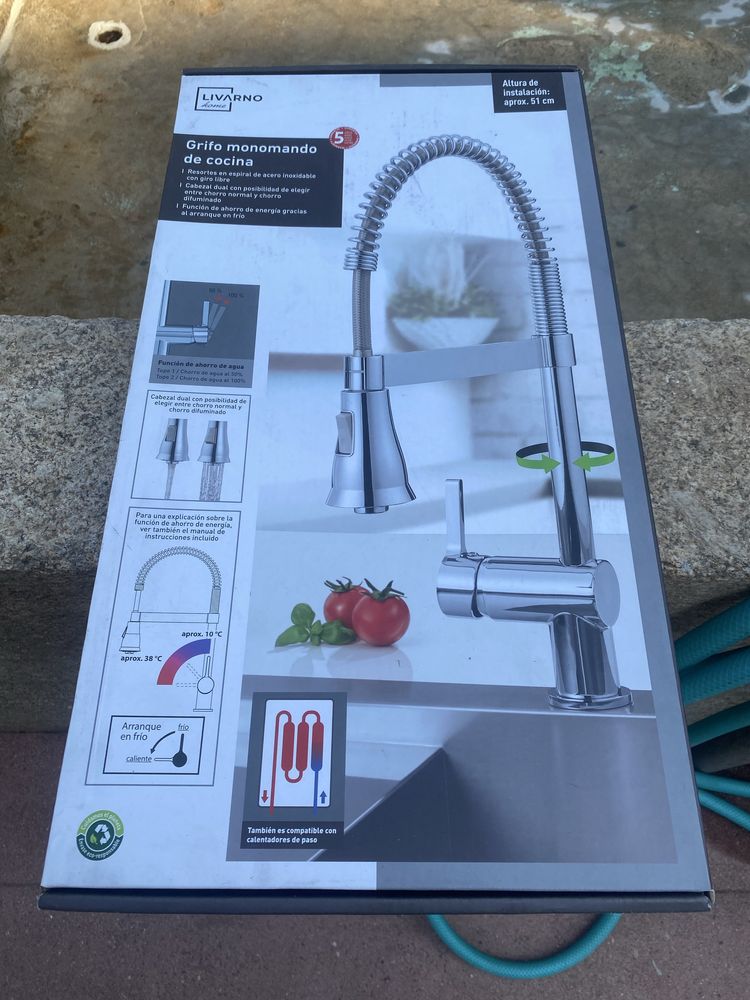 Torneira Livarno monocomando cozinha cromada