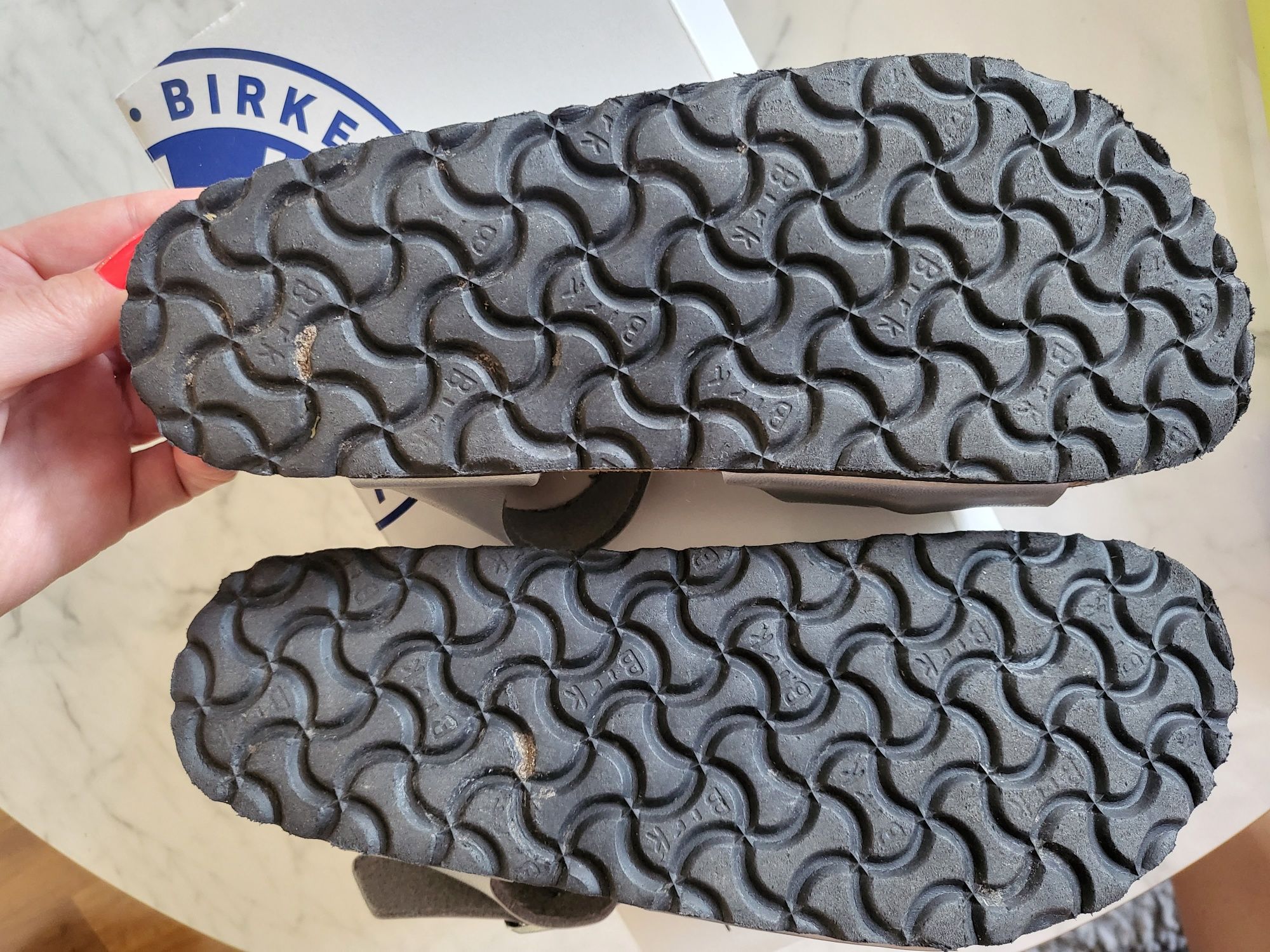 Sandały Birkenstock 37 Rio Kids Silver BDB PLUS