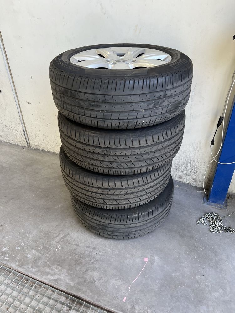 Jantes mini originais 5/112 com pneus novos 225/55r17