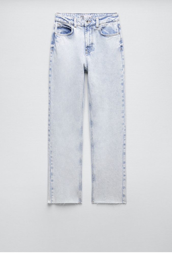 Джинси  Zara Z1975 high rise straight jeans