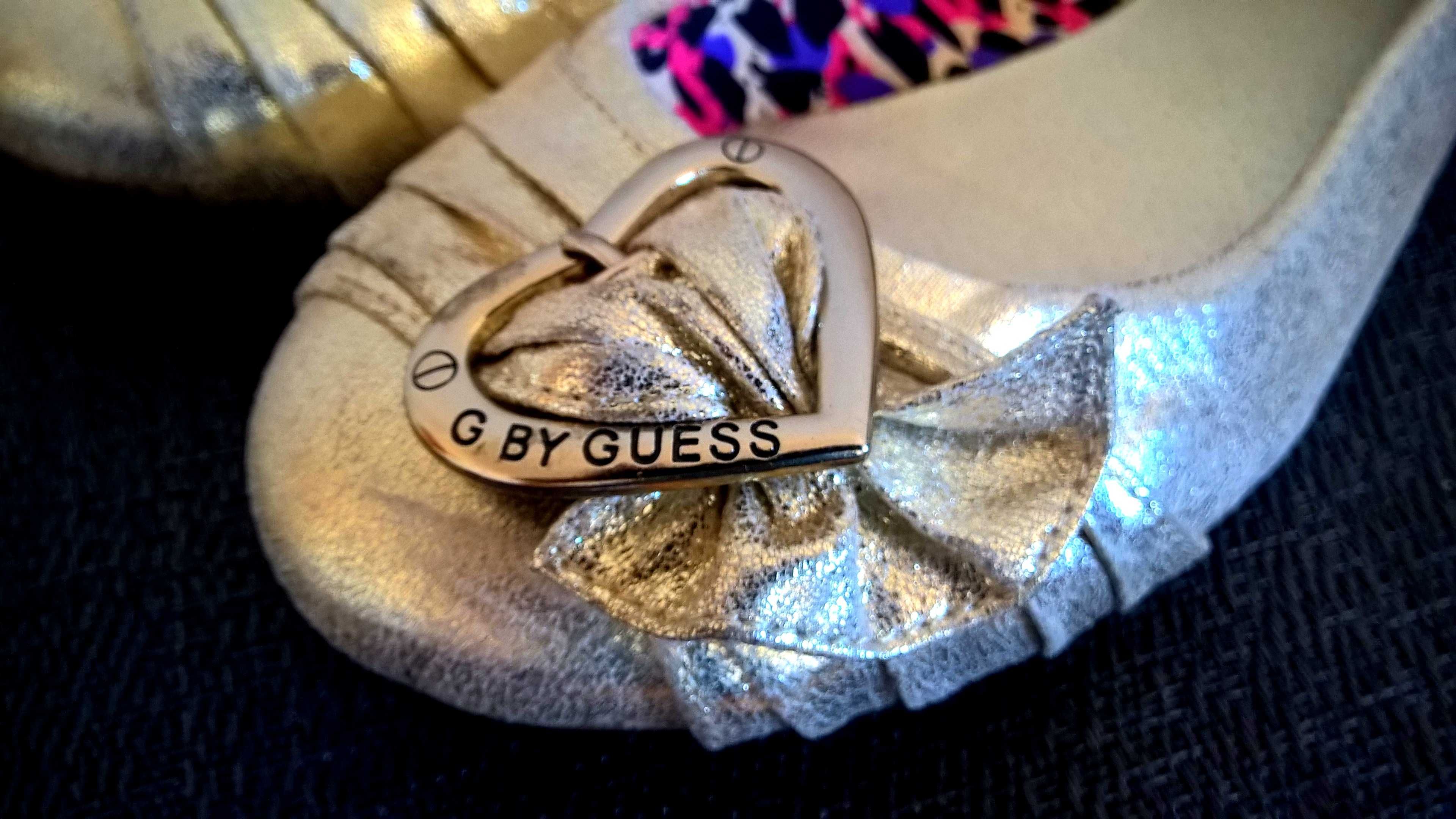GUESS snaekers balerin sport ecco złote super