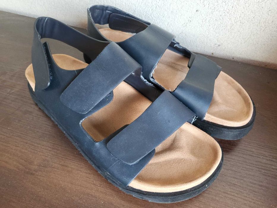 Sandały męskie ZARA, jak Birkenstock, ergonomiczne, lekkie, okazja! 42