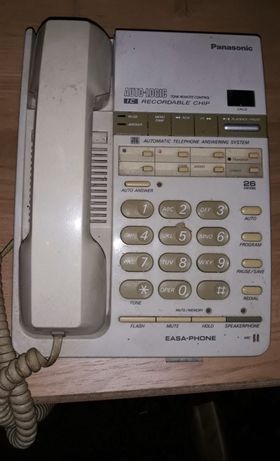 Telefone Panasonic com mini cassete com gravador de chamadas