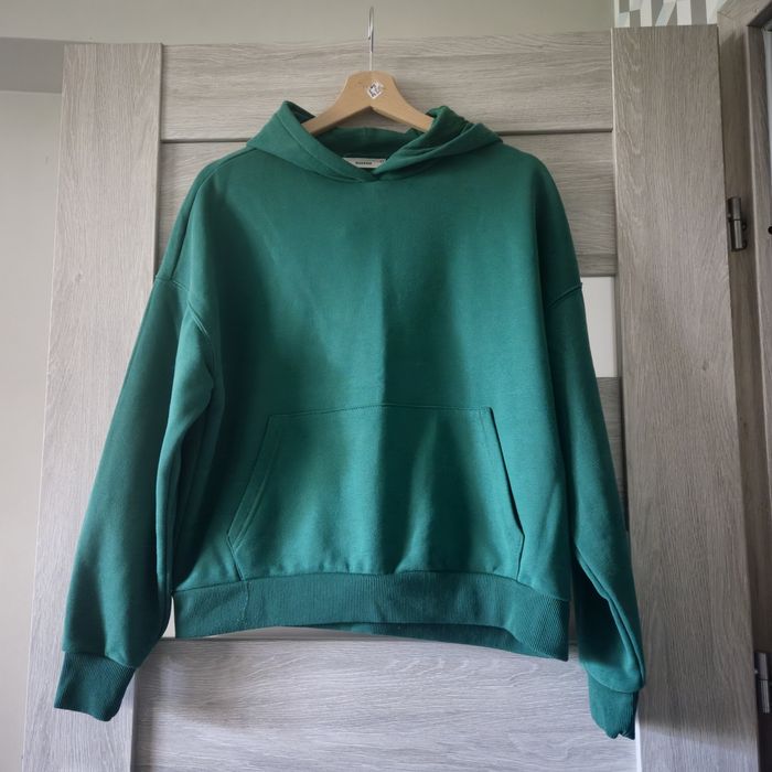 Bluza z kapturem zielona Reserved S