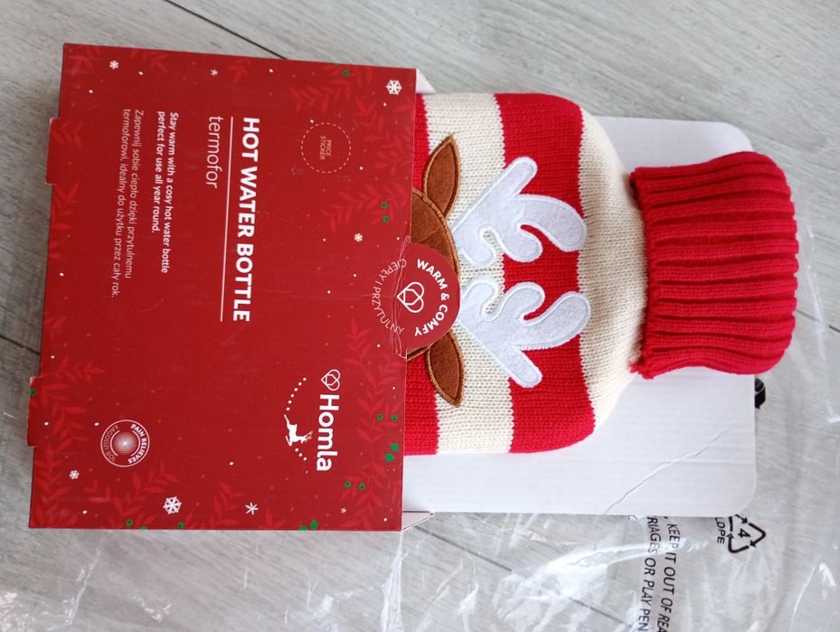 Nowy termofor Homla motyw renifer