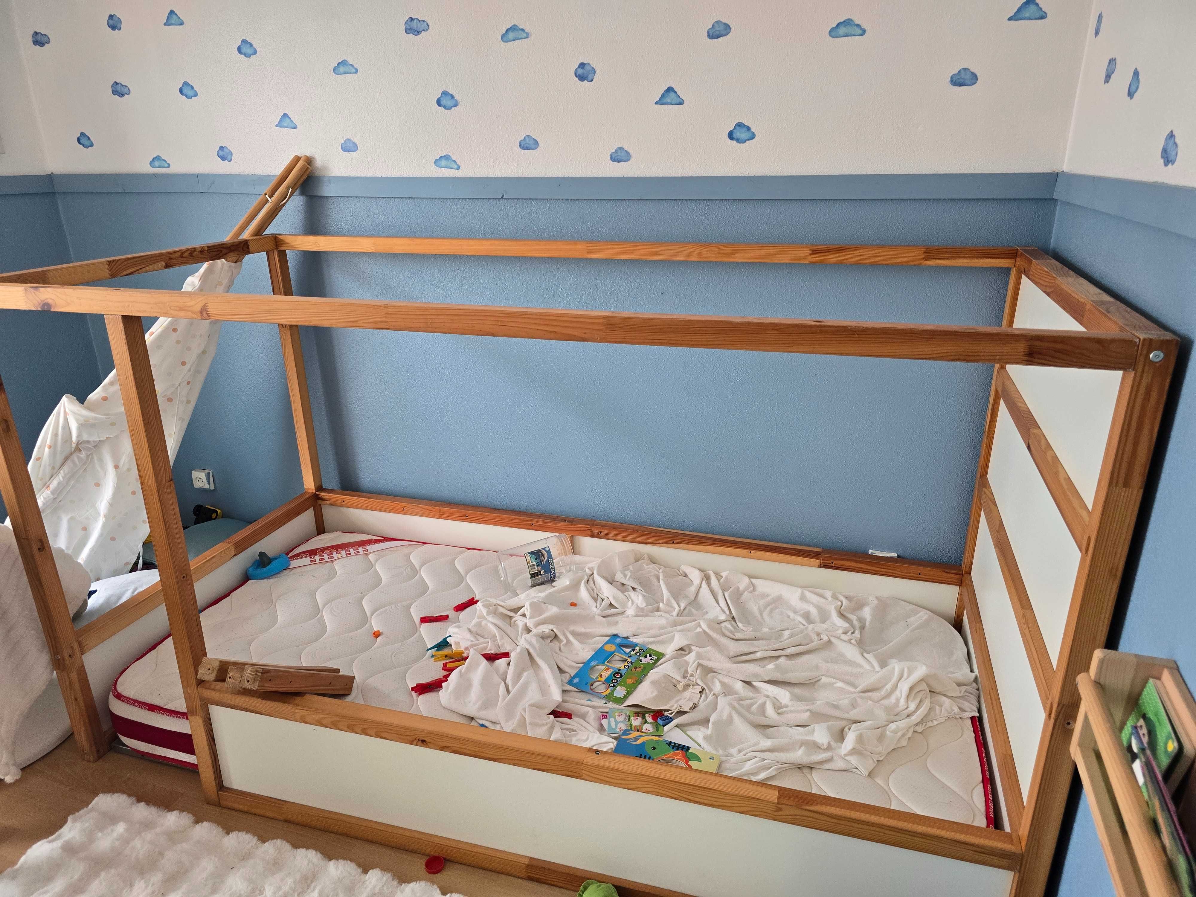 Cama de solteiro kura ikea