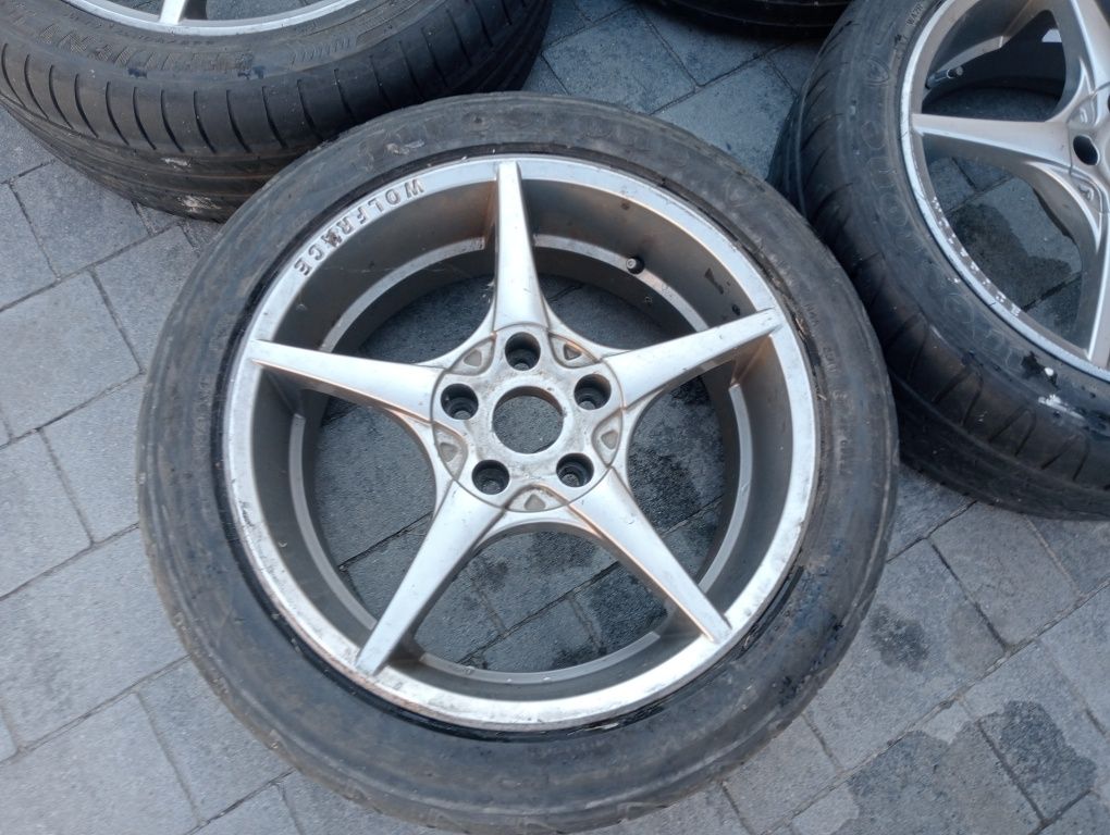Felgi CMS 5x114.3 17 cali 7j et 40 WOLFRACE komplet cena sztuka