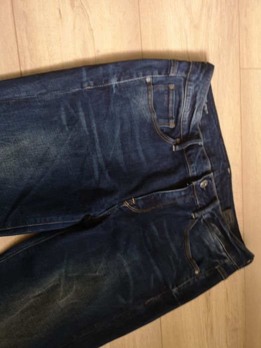 Spodnie męskie jeansy dżinsy 40 L cieniowane skinny
