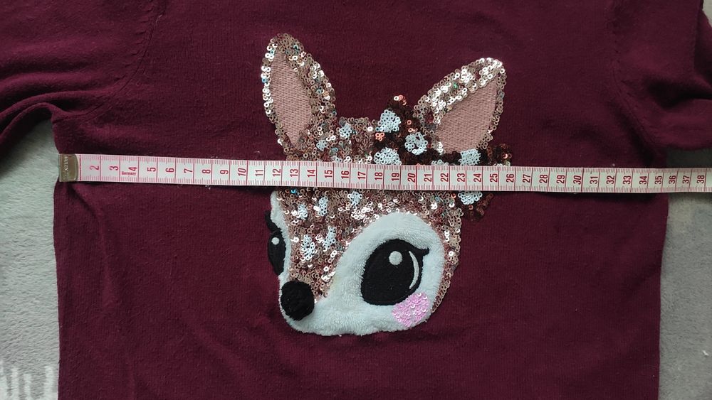 Sweterek dla dziewczynki rozmiar 110/116 H&M