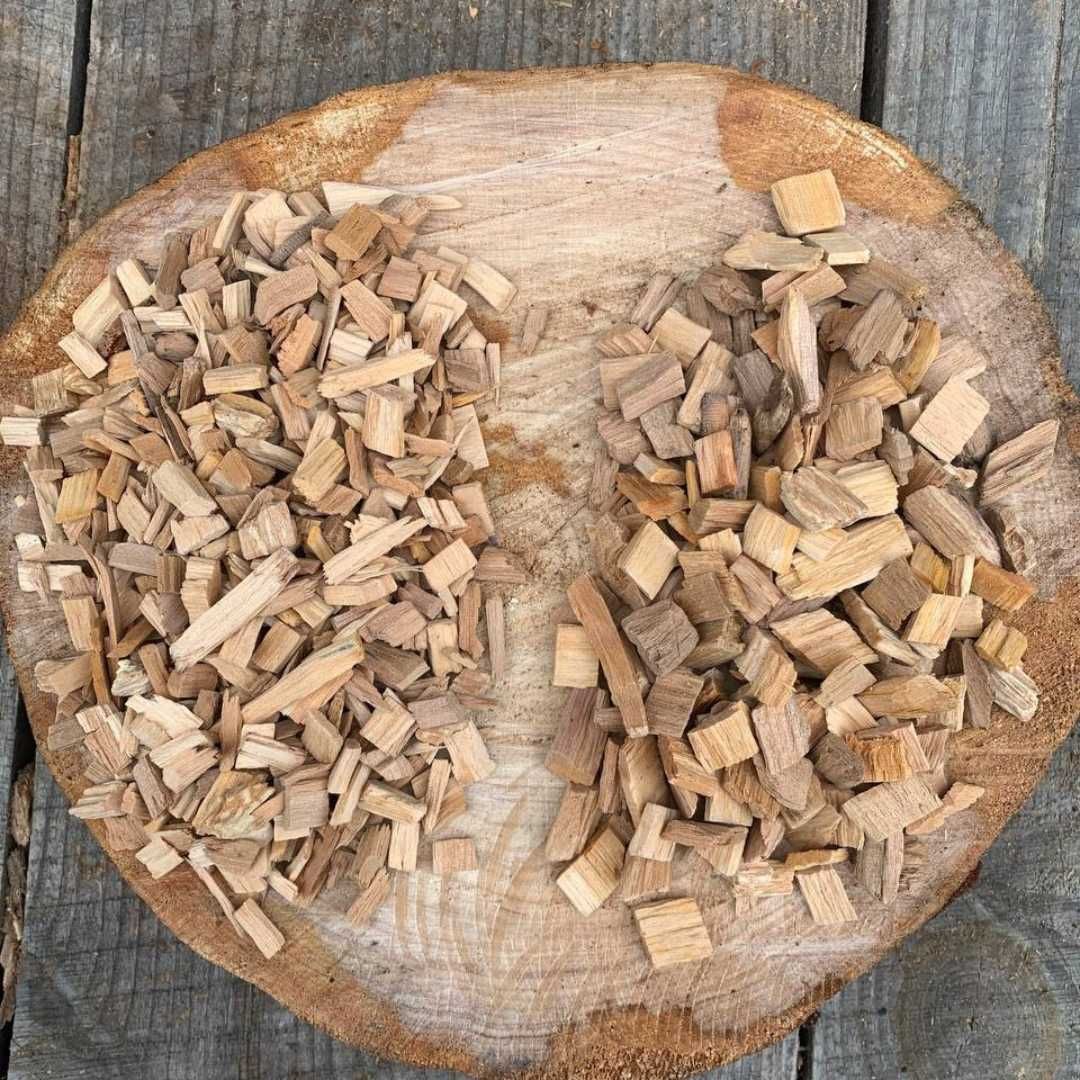 Щепа для копчення вільха, черешня, бук (тріска) без кори, опт/роздріб