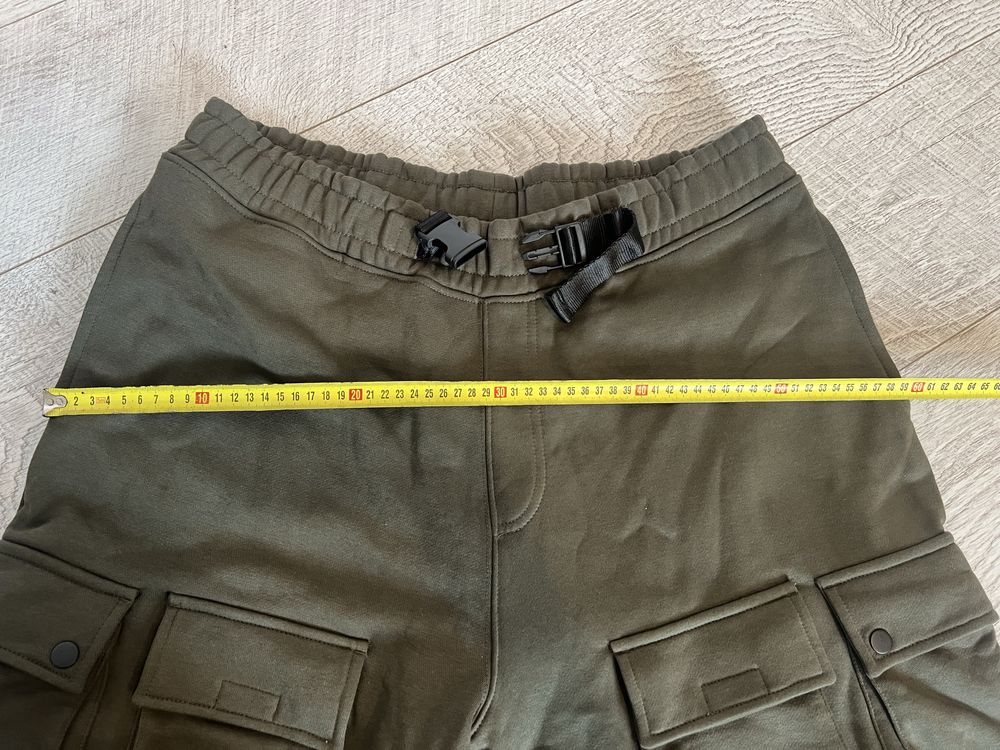 Спортивні штани хакі, зелені на флісі ххл. Штани кроп, CROPP XXL