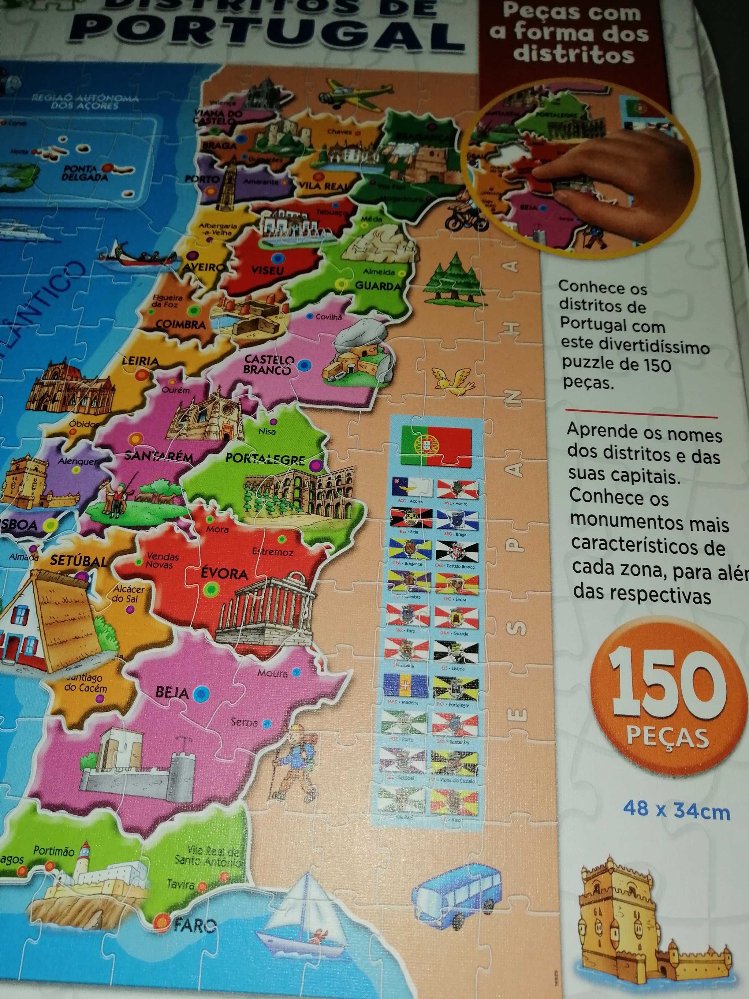 Puzzle de Portugal continental