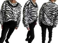 O la Bianka OLB komplet dres set zebra łańcuch ciepły M-L