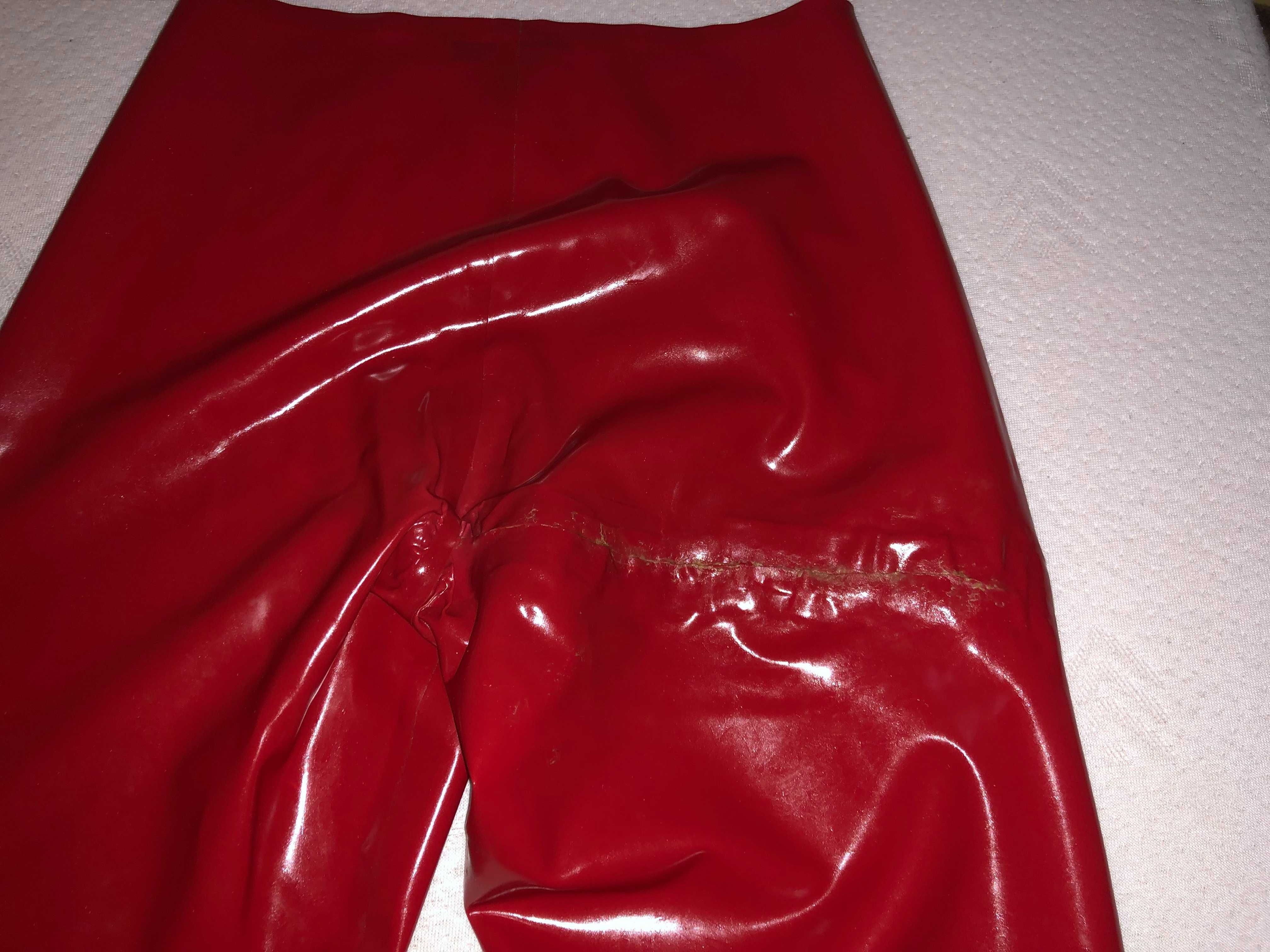 Czerwone Legginsy 100% Latex