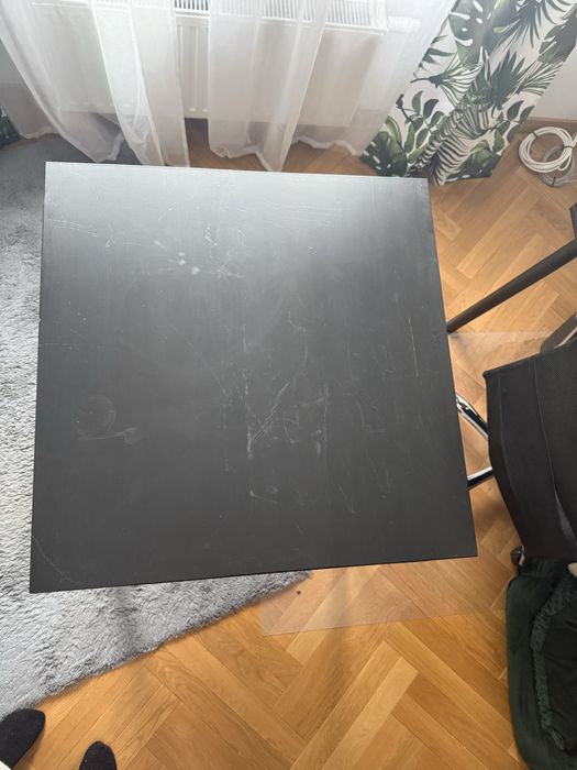Stół drewniany IKEA Lerhamn czarny