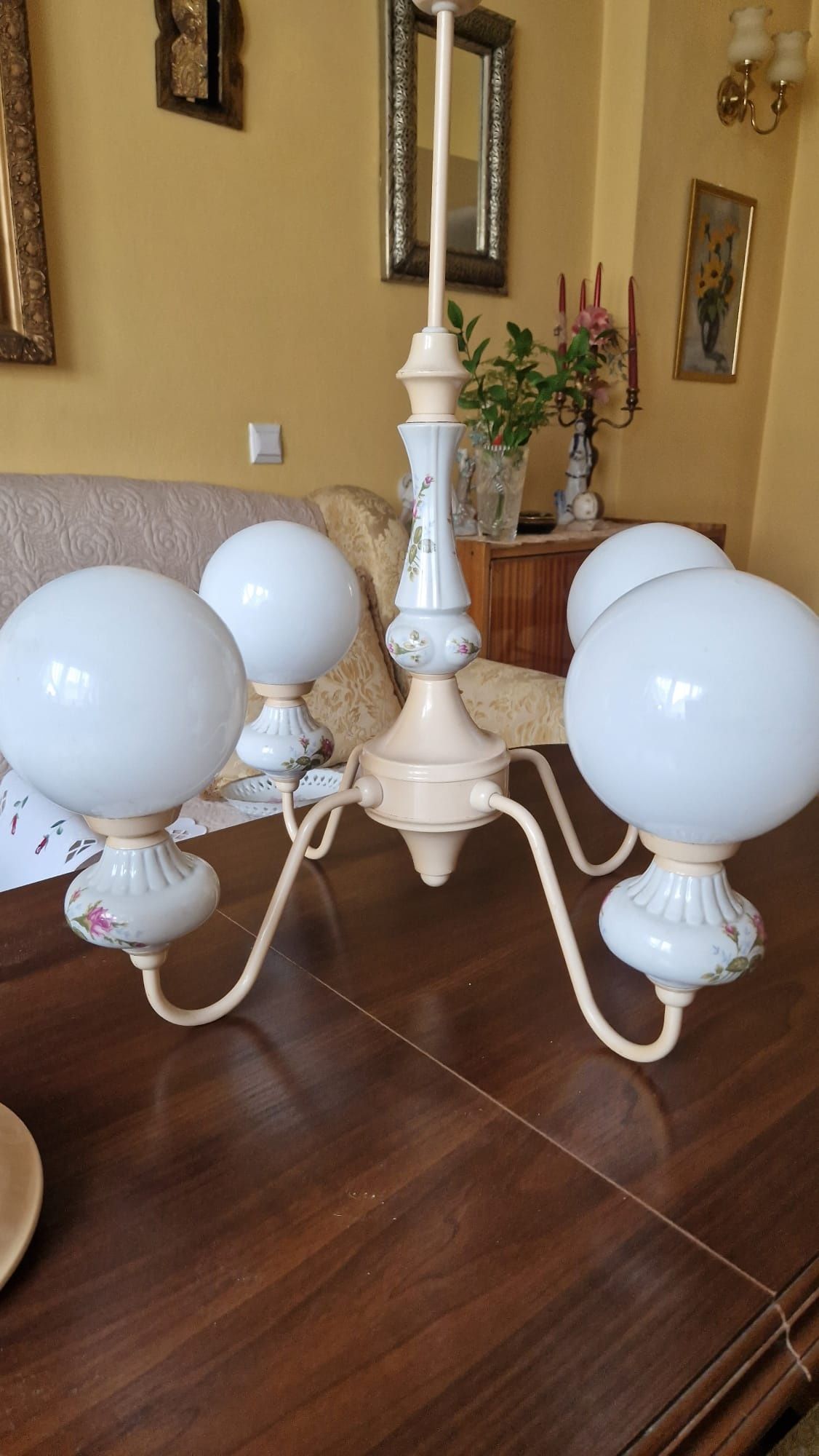 Żyrandol Vintage plus kinkiety Super Stan !