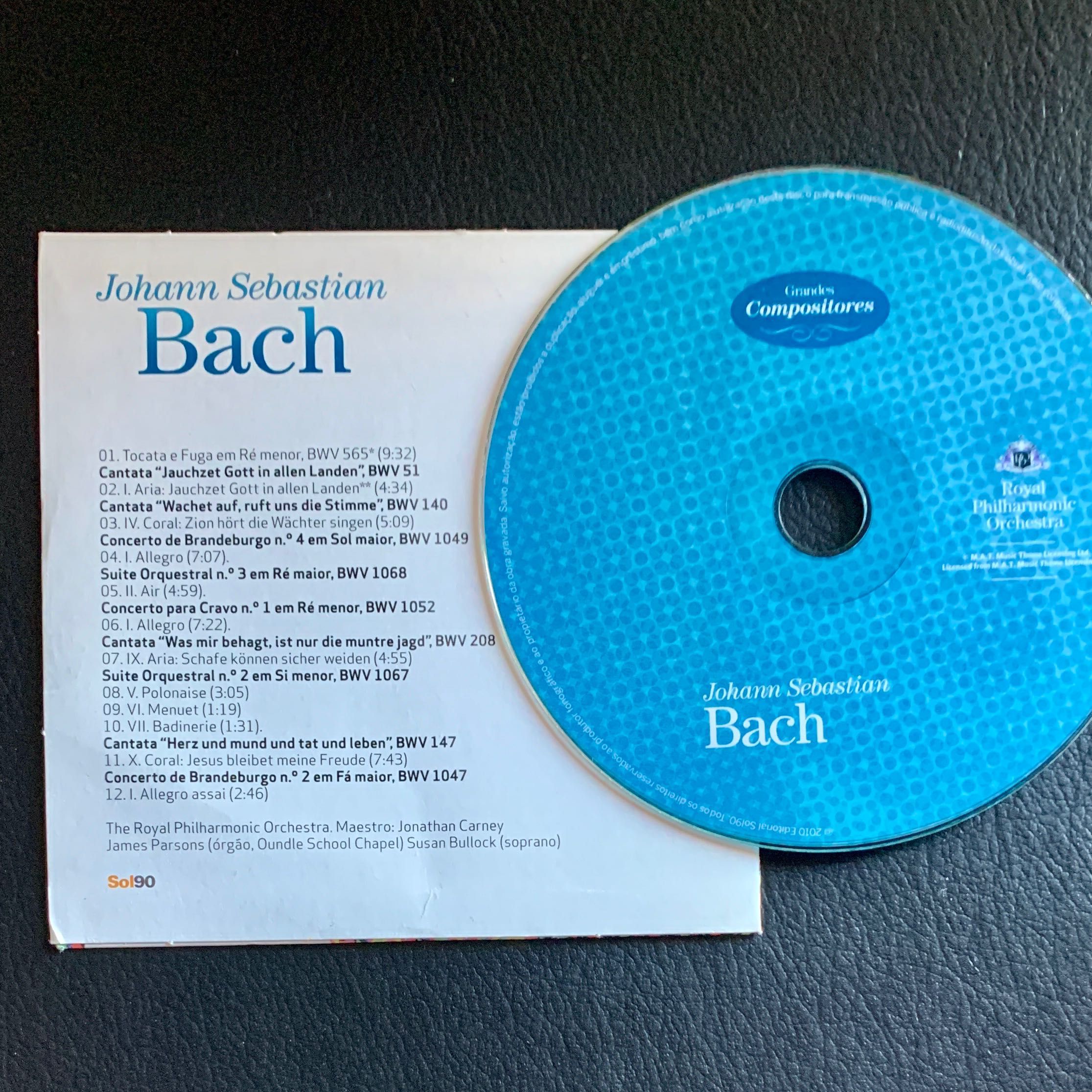 2. CDs clássica: Bach, Viana da Mota, Braga Santos e outros