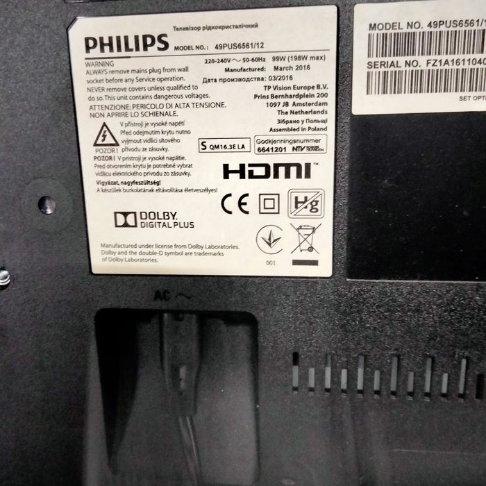 Vendo este plasma para peças Philips