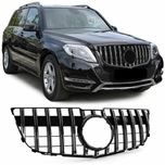 Grelha desportiva preta cromada para Mercedes GLK X204 de 2012 a 2015