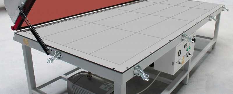 PRASA PRÓŻNIOWA membranowa XL 3350x1250 pompa Becker vacuum fornirów