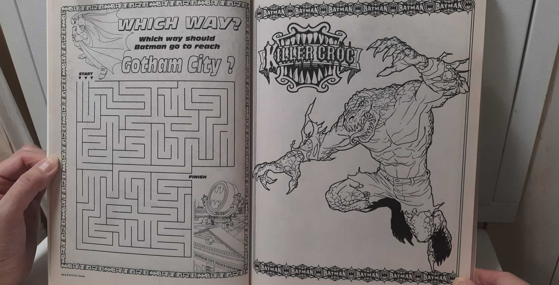 Бэтмэн Разукрашка на английском языке + Activity Book