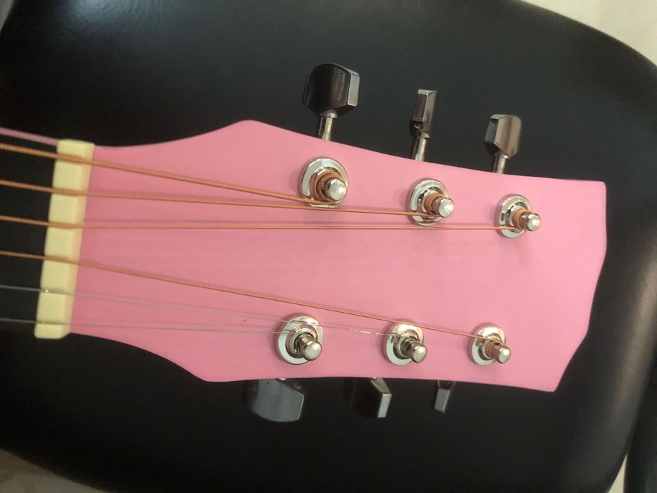 Violão Novo - 38 Polegadas, Capa, Correia, Paleta, capotraste, afinado