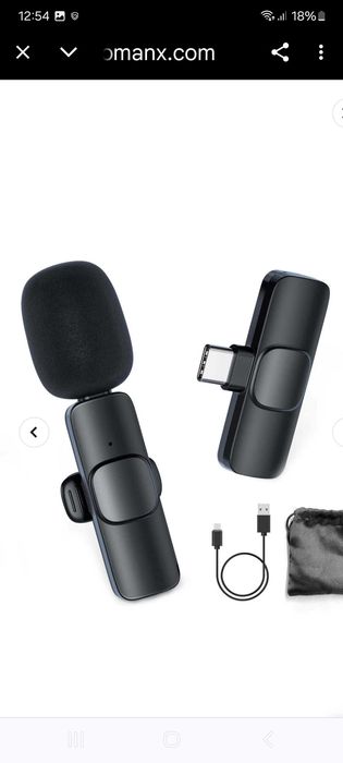 Бездротовий мікрофон петличний Type-C MOMAN CP1(С) 2,4 ГГц